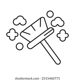 duster icon vector on white background