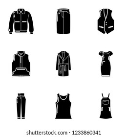 Duster icons set. Simple set of 9 duster vector icons for web isolated on white background