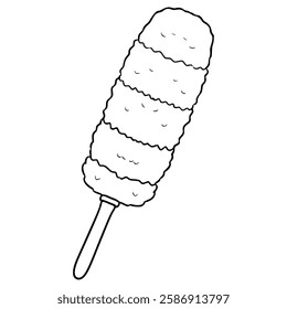 duster illustration hand drawn outline vector