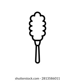 Duster Line Icon – Feather Cleaning Brush Outline Vector Symbol
Simple outline icon of a feather duster cleaning brush, ideal for cleaning, housekeeping, dusting and household chore related projects. Clean minimal line vector illustration.