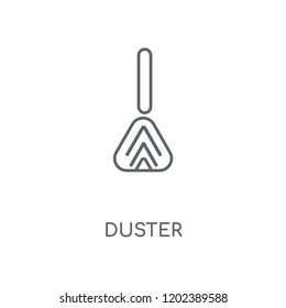 Duster linear icon. Duster concept stroke symbol design. Thin graphic elements vector illustration, outline pattern on a white background, eps 10.
