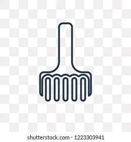 Duster vector outline icon isolated on transparent background, high quality linear Duster transparency concept can be used web and mobile