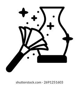 Ilustração de vetor de estilo misto de ícone de poeira