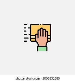 Vector de señalización de icono de vaciado,Símbolo, ilustración de logotipo para web y móvil