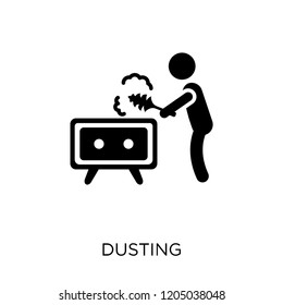 Dusting icon. Dusting symbol design from Cleaning collection. Simple element vector illustration on white background.