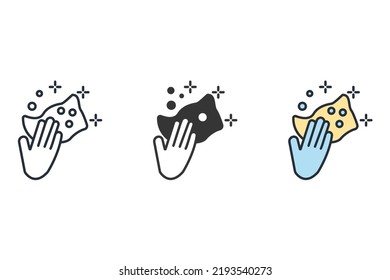 dusting icons  symbol vector elements for infographic web