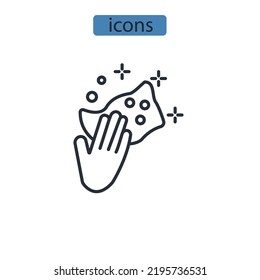 dusting icons  symbol vector elements for infographic web