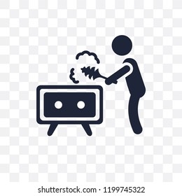 Dusting transparent icon. Dusting symbol design from Cleaning collection. Simple element vector illustration on transparent background.