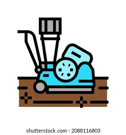 dustless sanding equipment color icon vector. dustless sanding equipment sign. isolated symbol illustration