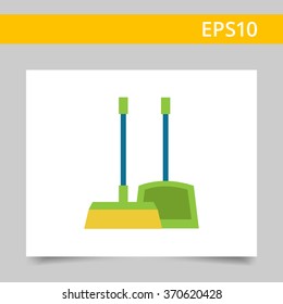 Dustpan and broom