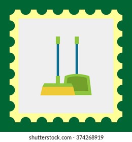 Dustpan and broom