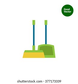 Dustpan and broom