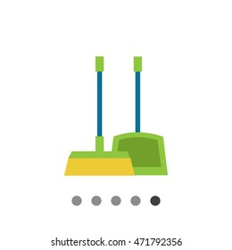 Dustpan and broom