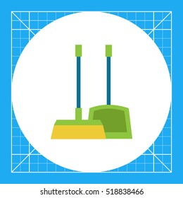 Dustpan and broom