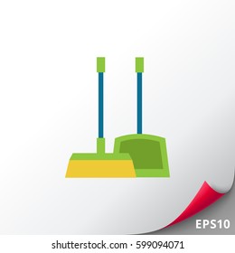 Dustpan and broom