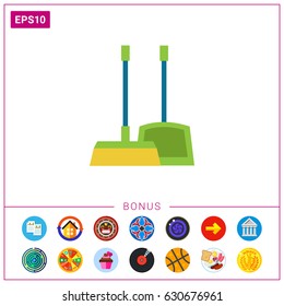 Dustpan and broom