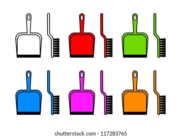 Dustpan and brush
