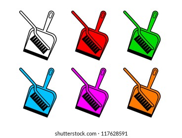 Dustpan and brush