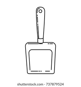 dustpan clean isolated icon