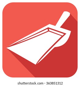 dustpan flat icon