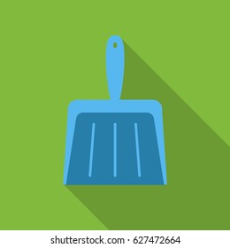 Dustpan flat icon. Illustration for web and mobile design.