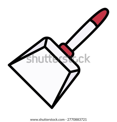 Dustpan Floor Cleaning Sweep Tool Icon Vector