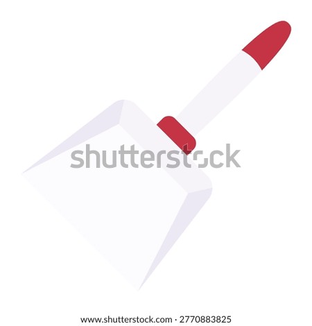 Dustpan Floor Cleaning Sweep Tool Icon Vector