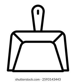 Dustpan Glyph Icon Design For Personal nad Commercial Use