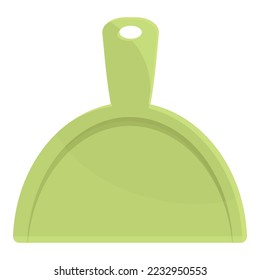 Dustpan icon cartoon vector. Brush tool. House equipment