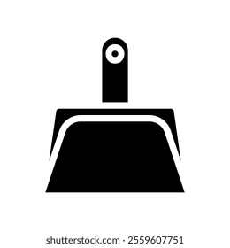 Dustpan icon for cleaning, housekeeping, and hygiene concept.