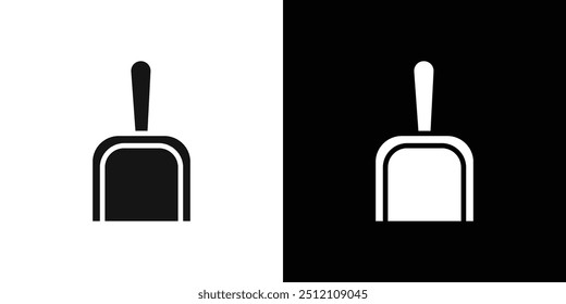 Ícone de Dustpan Conjunto de preenchimento plano