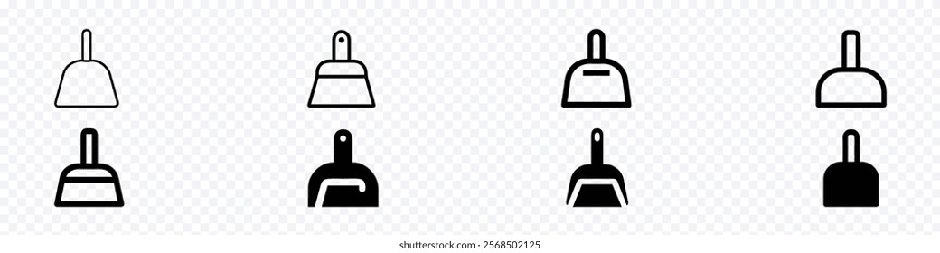 dust-pan icon. dustpan icons, Dustpan Icon set