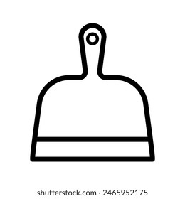 Dustpan icon, for mobile concept and web design color editable