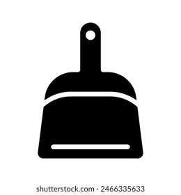 Dustpan icon, for mobile concept and web design color editable