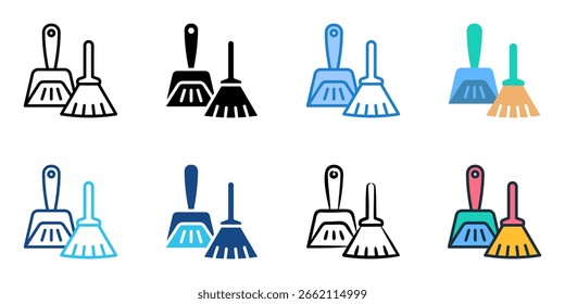 Staubsauger-Symbolsatz für mehrere Stilkollektionen 
