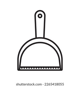 dustpan icon vector illustration logo design