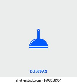 dustpan icon. dustpan vector on gray background