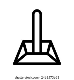 Dustpan Icon Vector Symbol Design Illustration