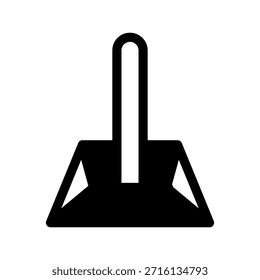 Ilustración de diseño de símbolo de Vector de icono de Dustpan