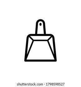 dustpan icon vector symbol template