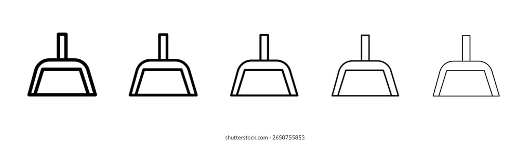 Staubsauger Symbol Vektor dünnen Umriss Stilzeichen