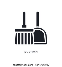 dustpan isolated icon. simple element illustration from cleaning concept icons. dustpan editable logo sign symbol design on white background. can be use for web and mobile