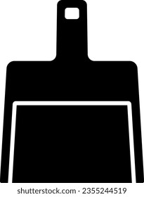 A Dustpan Isolated Vector Silhouette