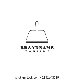 dustpan logo icon design template black modern isolated vector