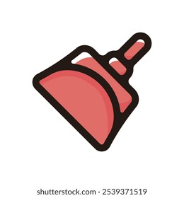 Dustpan outline icon for graphic design, apps and websites