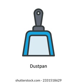 Dustpan Vector   Fill outline Icon Design illustration. Kitchen and home  Symbol on White background EPS 10 File