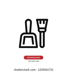 Dustpan vector icon