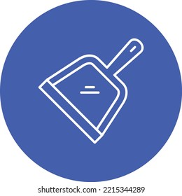 Icono de vector Dustpan. Se puede usar para imprimir, móviles y aplicaciones web.