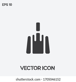 Dustpan vector icon illustration. Ui/Ux. Premium quality.