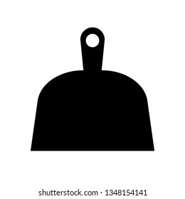 Dustpan vector icon isolated on white background